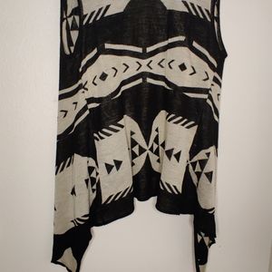 Boho sleeveless cardigan